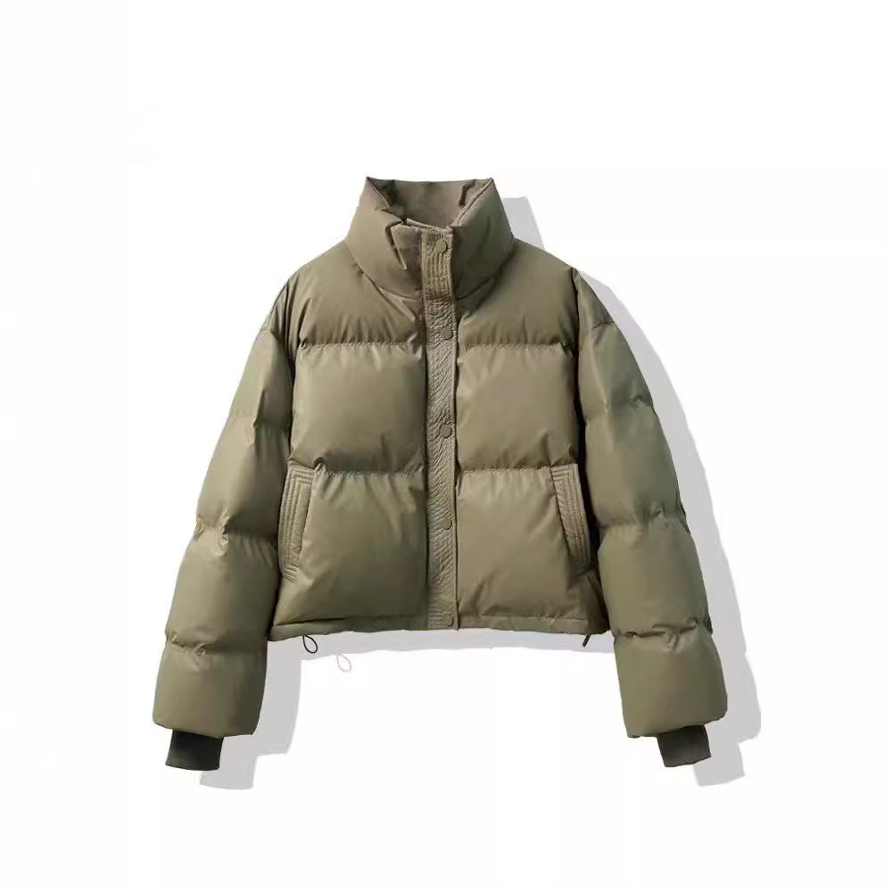 免洗新款羽绒棉服女短款2025新款宽松加厚面包服小个子棉袄外套潮