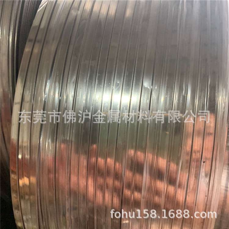 304H不锈钢无磁弹簧扁线0.3*0.6 0.25*0.9 201光亮全硬扁线调直切