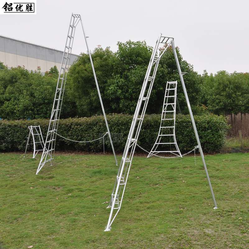 果园采摘修剪梯铝合金三脚梯子园艺人字园林梯单侧折叠三角梯直销