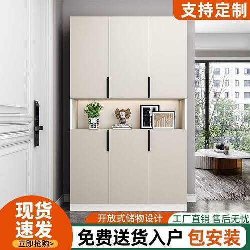 实木入户鞋柜换鞋家用门口靠墙多功能玄关收纳一体置物阳台储物柜