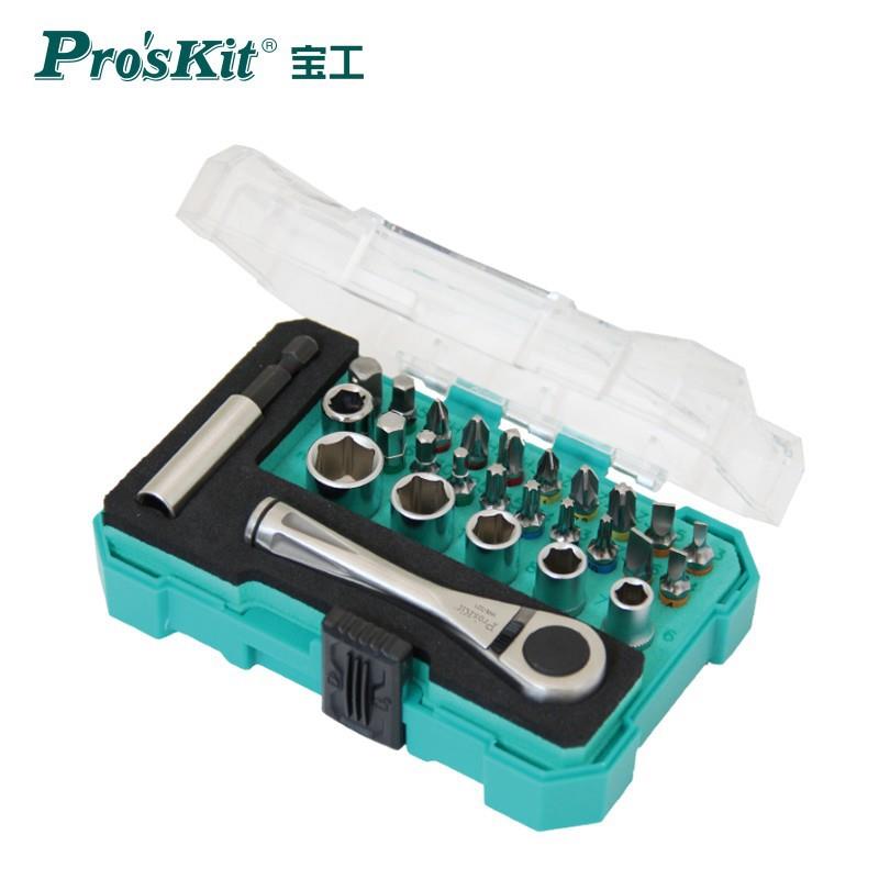 宝工(Pro'skit)SD-2318M27件套棘轮套筒起子组套筒扳手工具套装