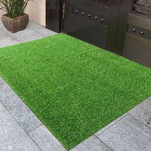 绿色草坪地垫家用入户门脚垫进门垫阳台防水户外垫子绿草地毯