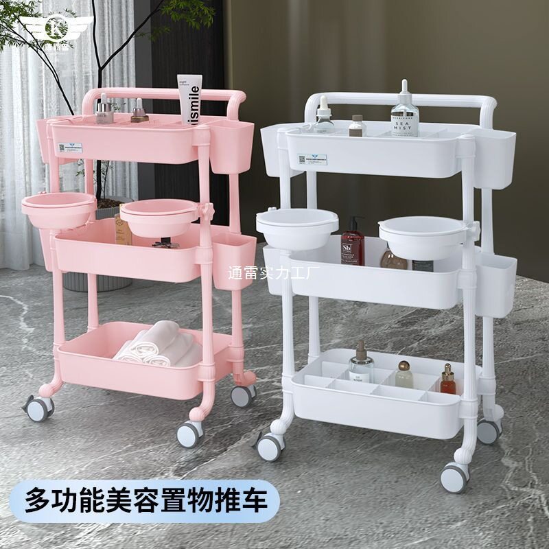 美容车美容院小推车纹绣美睫理发店火罐收纳美发置物架手推车