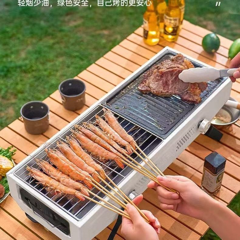 户外烧烤架烧烤炉家用无烟工具用品烤肉炉子烤串炉加厚折叠