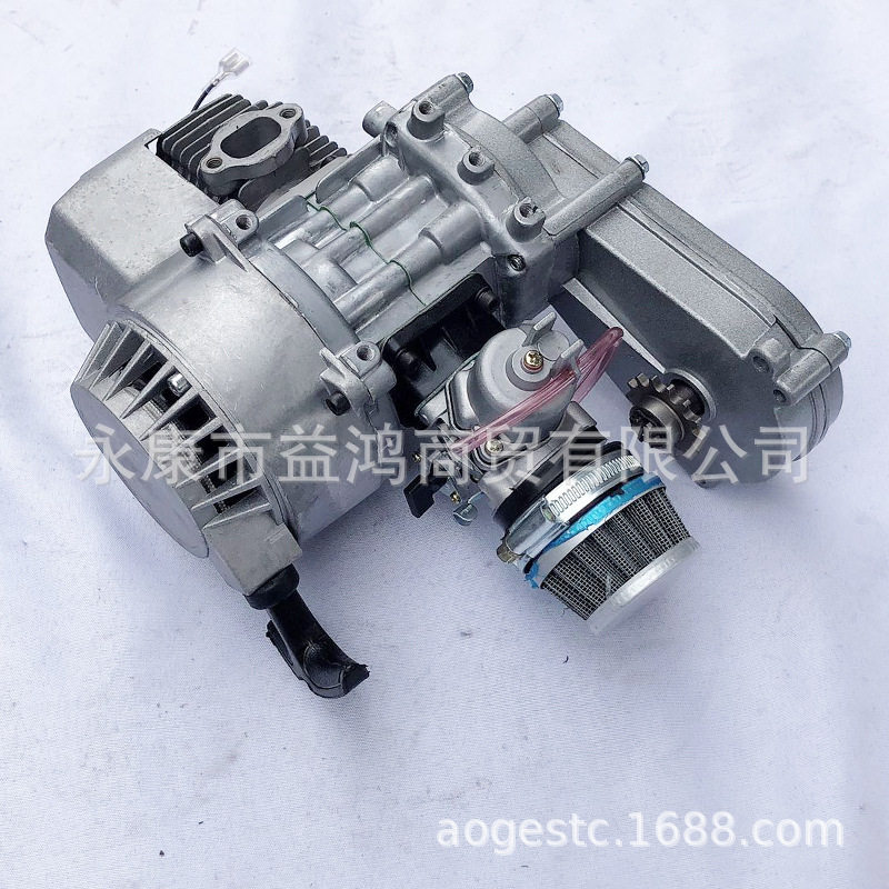 两轮迷你小跑摩托车2冲程小利亚49CC发动机改装自行车航模汽油机