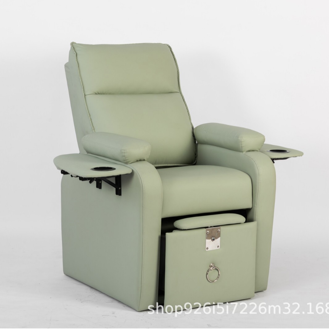 美甲沙发美容院养生椅子沙发手动放倒洗脚店洗脚盆