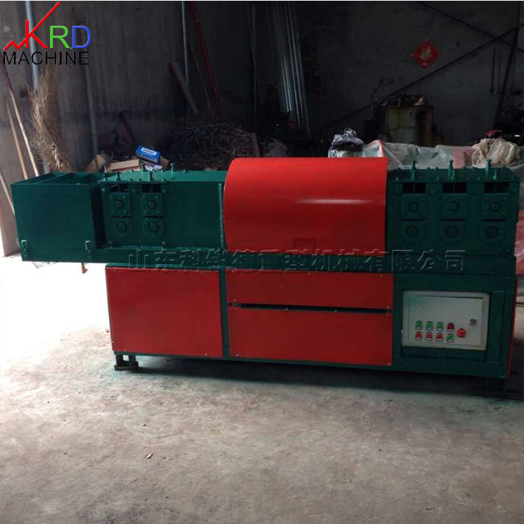 钢管调直除锈刷漆一体机 脚手架施工机械设备 建筑弯曲变形钢管