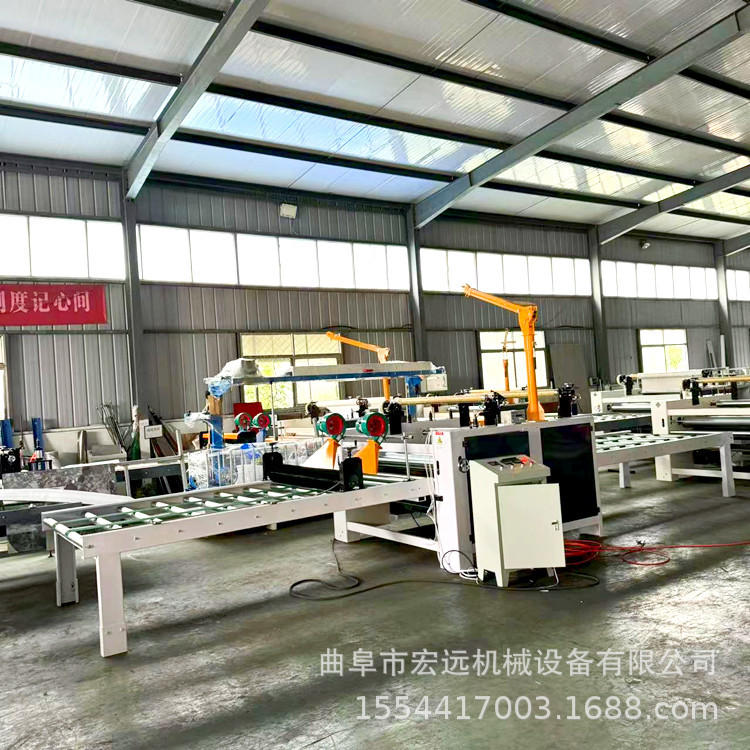 全自动板式家具橱柜门板贴面机 密度板 大芯板涂胶贴纸机