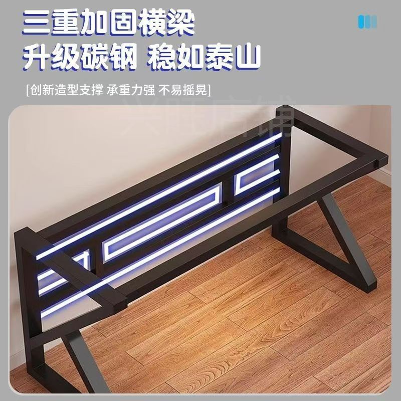 铁艺订置桌腿支架桌角桌脚办公桌茶几底座电脑桌餐桌脚架岩板桌