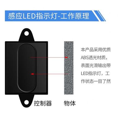 人体红外感应开关12V24V220V主动式漫反射光电开关接近传感器模块