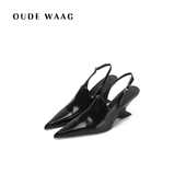 WAAG 25春夏 精致质感羊皮刀锋尖头女式 OUDE 高跟鞋