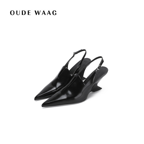 OUDE WAAG 25春夏 精致质感羊皮刀锋尖头女式高跟鞋