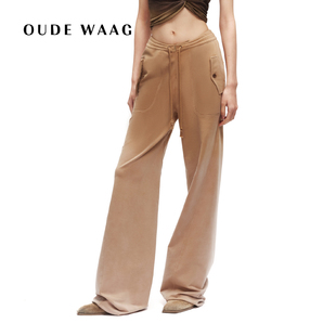 直筒裤 OUDE 高级感做旧复古休闲宽松洗水女装 25春夏 WAAG