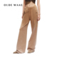 WAAG 25春夏 高级感做旧复古休闲宽松洗水女装 OUDE 直筒裤