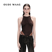 OUDE 连体衣 性感优雅精致抽褶无袖 WAAG 26春夏新款