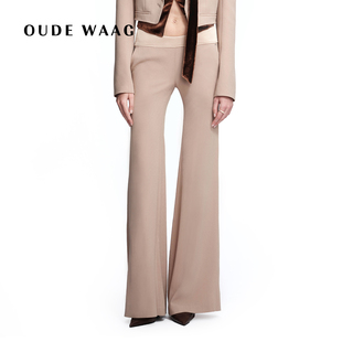 26春夏新款 WAAG OUDE 精致优雅利落精裁拼接喇叭裤 孙千同款
