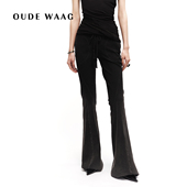 喇叭裤 OUDE 复古弹力修身 显腿长水洗针织女装 WAAG 经典