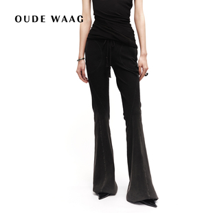 WAAG 喇叭裤 经典 显腿长水洗针织女装 复古弹力修身 OUDE
