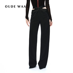 裤 OUDE 独特摩登设计感精裁纽结西装 26早春新款 WAAG