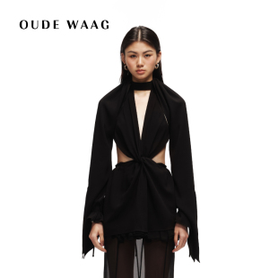 高级质感白考尔女装 OUDE 小众设计款 25春夏 连衣短裙 WAAG