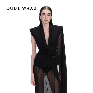 精致利落收腰设计感勇士拼接西装 26春夏新款 WAAG OUDE