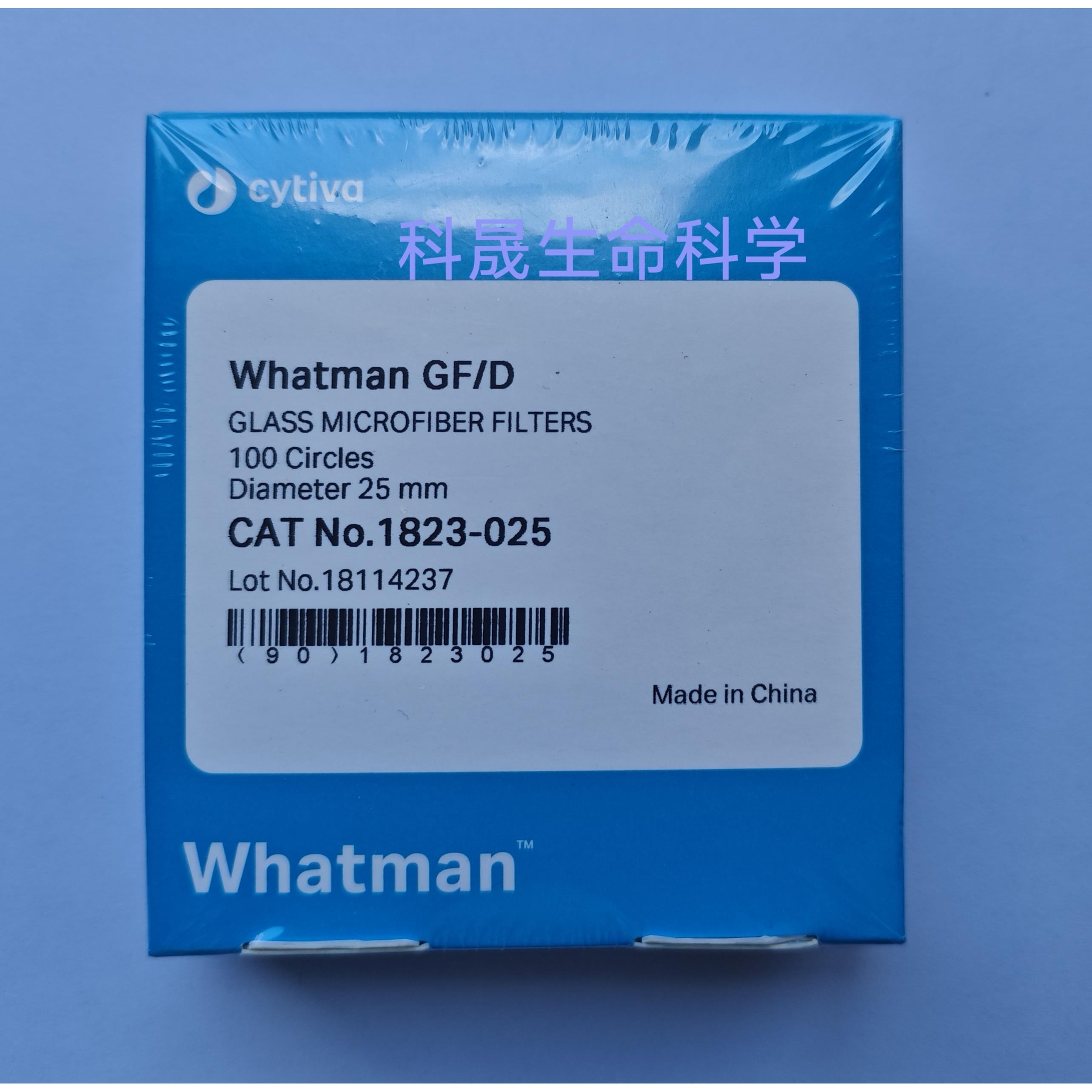 Whatman玻璃纤维滤纸过滤 GF/D 1823-025 2.7um 锂离子电池隔膜
