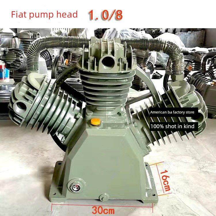 加厚工业级空气压缩机机头三缸双缸四缸气泵机头7.5Kw轮胎修覆喷