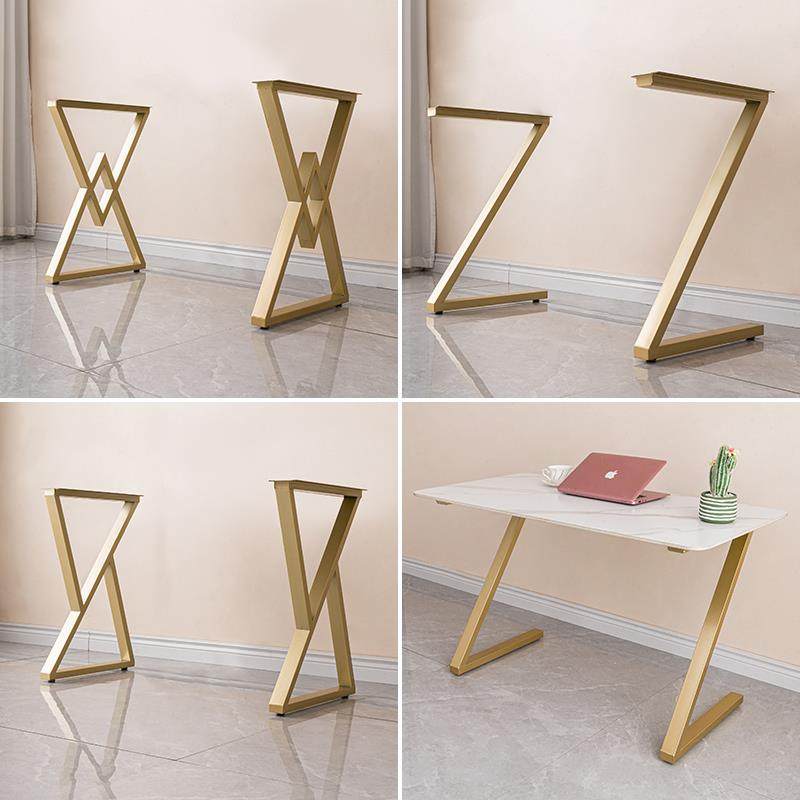 定制碳钢吧台搭边脚桌腿桌脚支架单边支撑腿桌架妆台腿书桌餐台脚