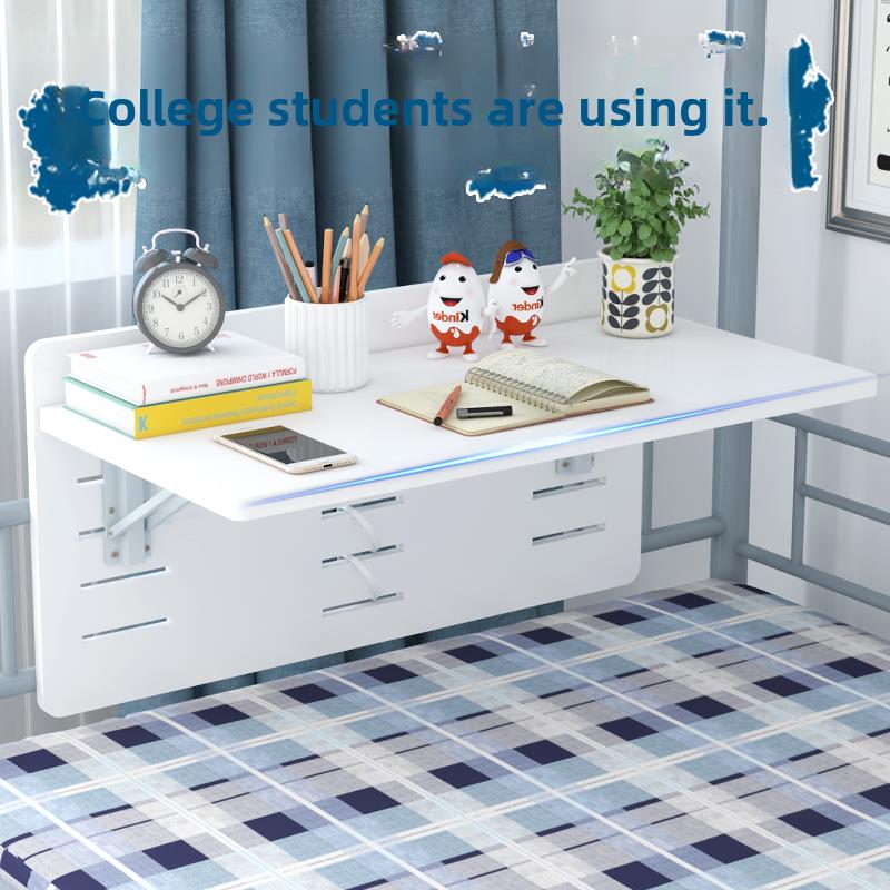 宿舍床桌折叠悬挂简易宿舍电脑桌下铺悬挂固定懒人小桌