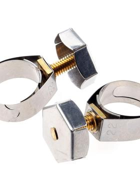 Unex 黄铜(螺栓)不锈钢 管夹,内径7.4-41mm, 手拧六角头 每包5个