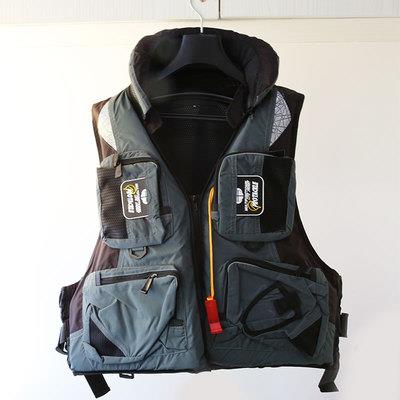 救生衣钓鱼男马夹专科业路亚服船用车载口袋背心浮力矶钓马甲