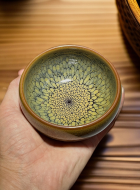 建盏 鹧鸪斑大禅定盏 茶盏功夫茶杯陶瓷主人杯天目盏单盏盏杯