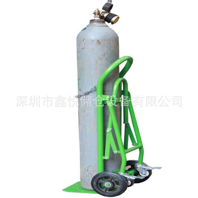 深圳碳钢气搬运车手推氧气车氮气推车
