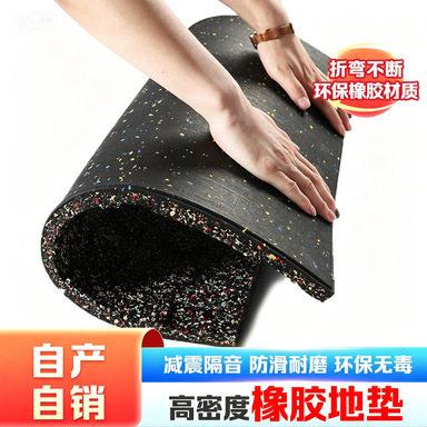 复合健身房橡胶地垫震隔音垫子防滑密度力量区拼接缓冲地胶垫
