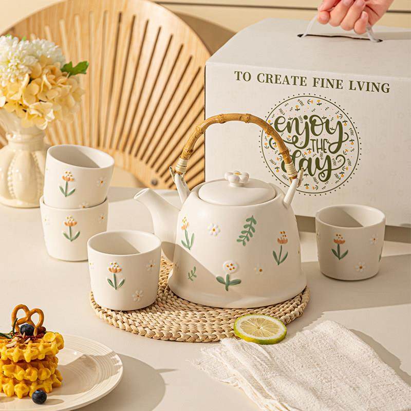 泡茶壶套装家用客厅水壶茶杯子杯具套装乔迁新居礼物陶瓷茶具礼盒,餐饮具,水具套装,淘宝优惠券,粉丝福利购,淘宝优惠卷