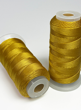 金色M2887股线亮金黄色手工编织绳子手编绳线文玩线绳diy手链项链