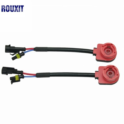 极速2PCS D2S D2R D2C HID Xenon Bulbs Socket Wire Cable Conne