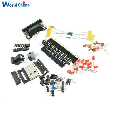 极速C51 AVR MCU Development Board DIY Learning Board Kit Par