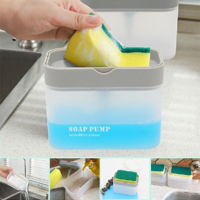 Kitchen Dishwashing Soap Dispenser Container Hand Press