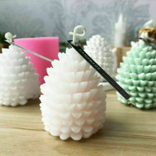 极速Pine DIY Aromatic Mold Ball Silicone Candle Cones Pine