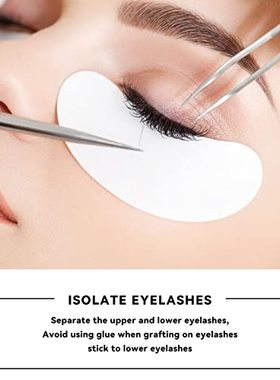 ZERNBER 100Pairs eye pads lash extensions Grafting eyelash p