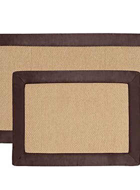 极速2 pc Memory Foam Bath Mat Set by Lavish Home - F