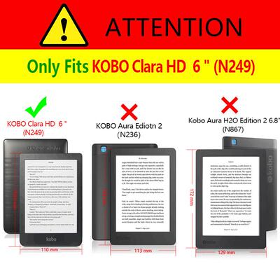 极速Slim Magnet Wake/Sleep Case for New Kobo Clara HD 6 Inch
