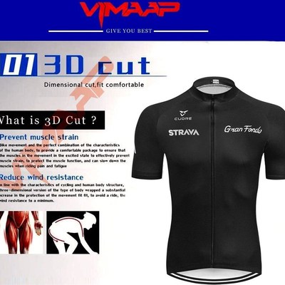 2020 STRAVA Black Cycling Jersey 19D Bib Set MTB niform Bike