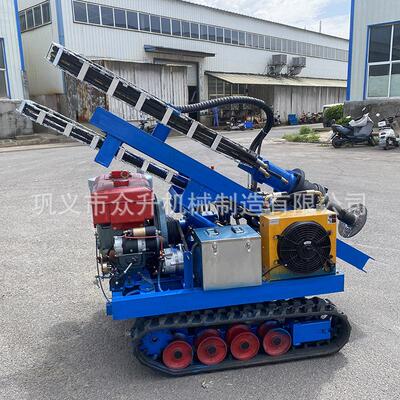 光伏打桩机工程液压履带多地形庭院打桩设备履带式打桩机