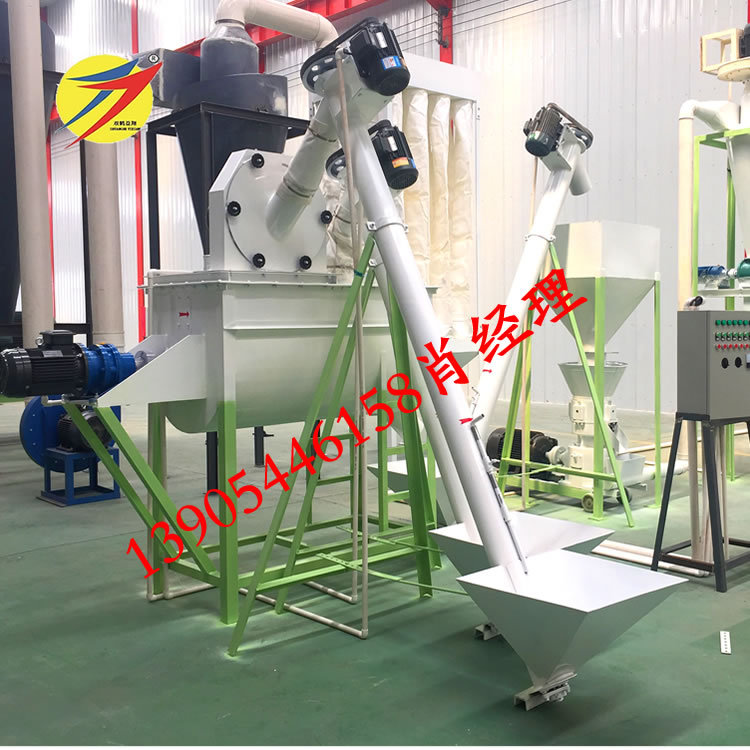 畜牧养殖饲料机械批发小型家用饲料粉碎搅拌机组猪牛羊鸡鸭鹅通用