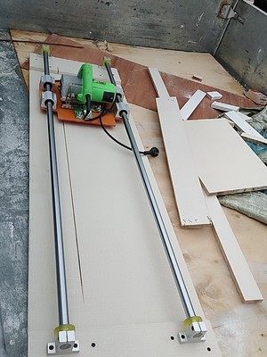 直线光轴实心滑杆导轨滑块光杆滑轨木工裁板切割机锯台裁瓷砖全套图片