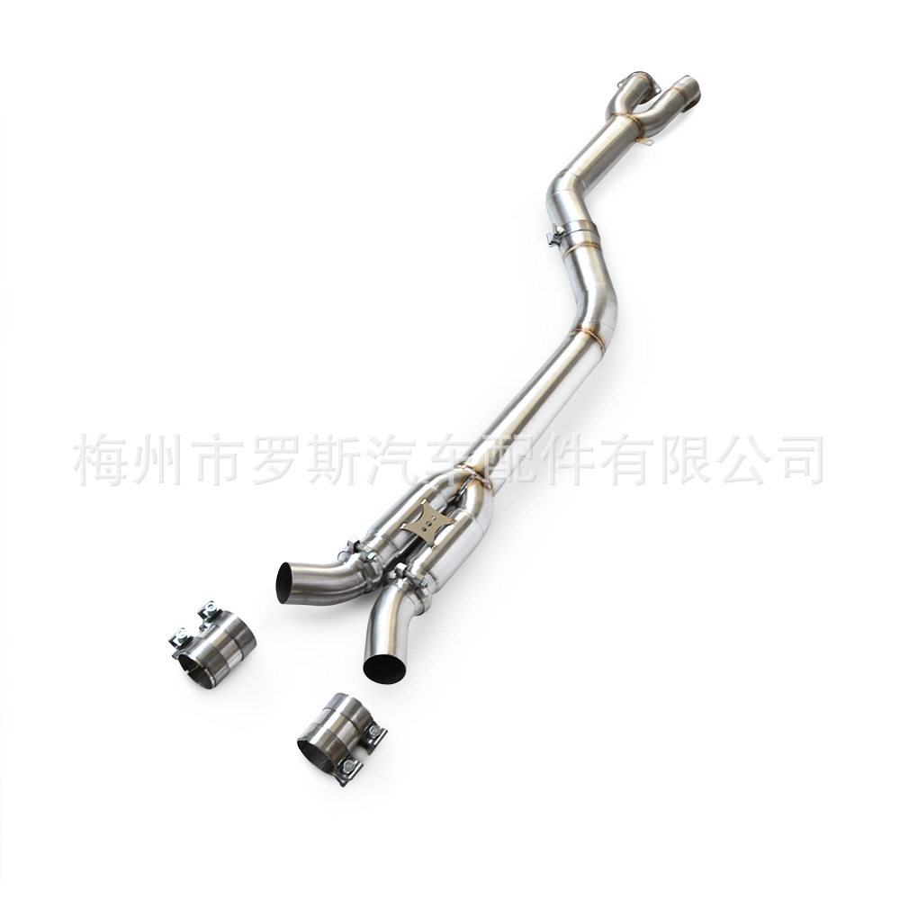 适用于宝马M2G87S553.0T2021-2023高性能中管带谐振器排气管