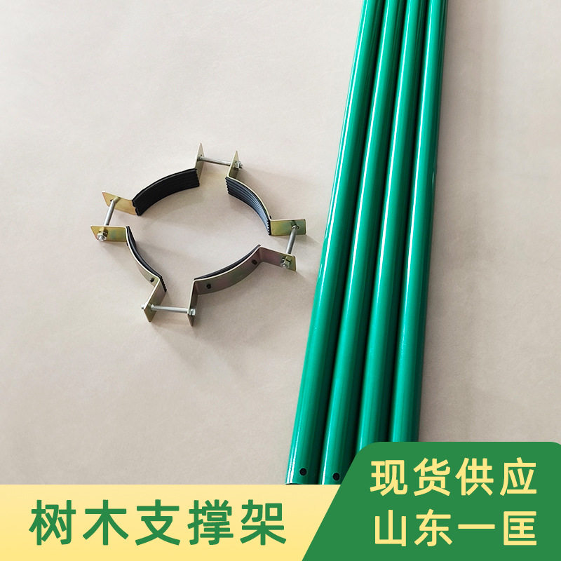 树木支撑固定器园林绿化镀锌钢管撑杆景观工程苗木支撑杆抱箍