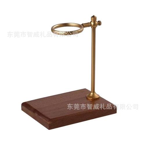 厂批手冲咖啡架户外咖啡滤杯支架实木底座铝合金手冲架咖啡机器具